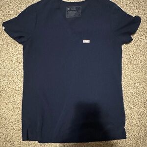 Figs Technical Collection Dark Blue Scrub Top